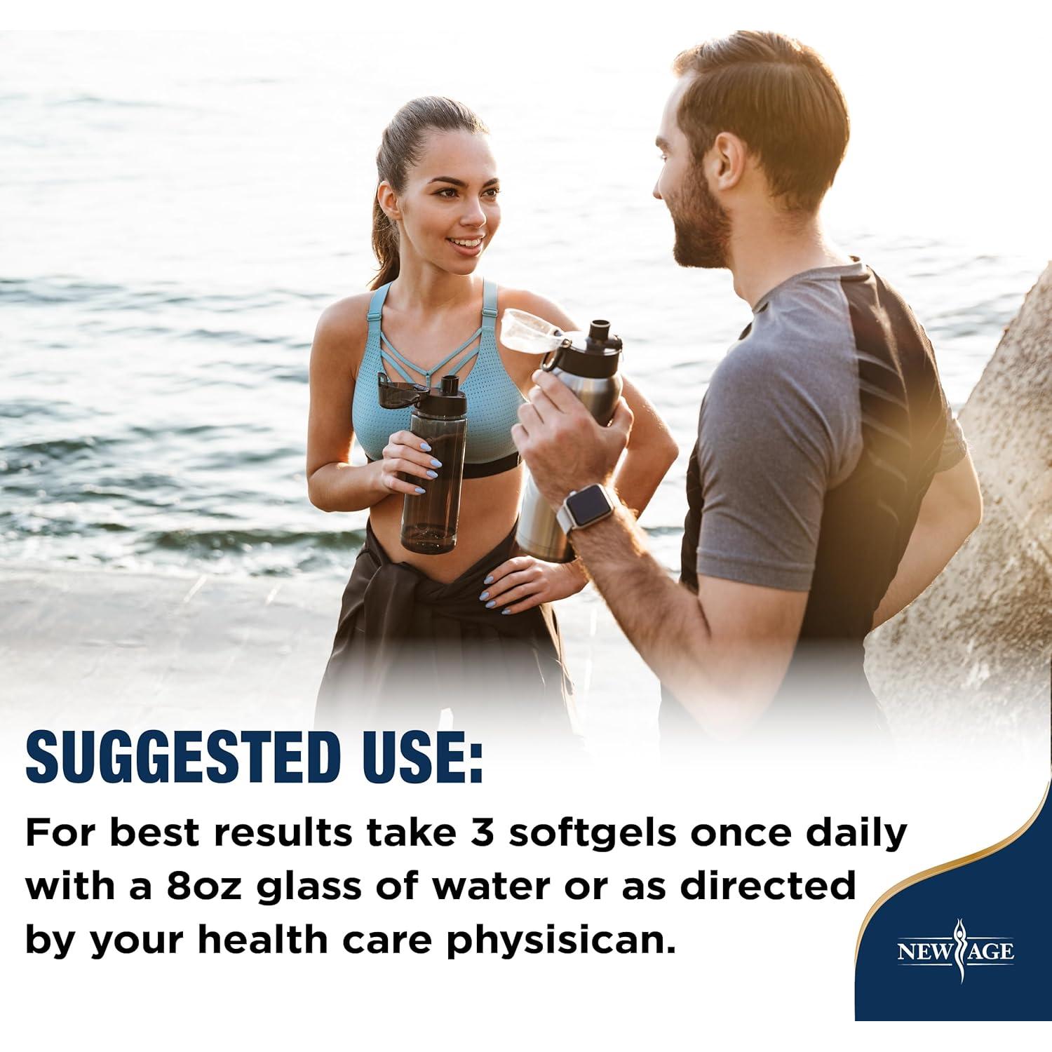 Aceite de Pescado Omega 3 New Age 3750 mg EPA DHA 90 Cápsulas