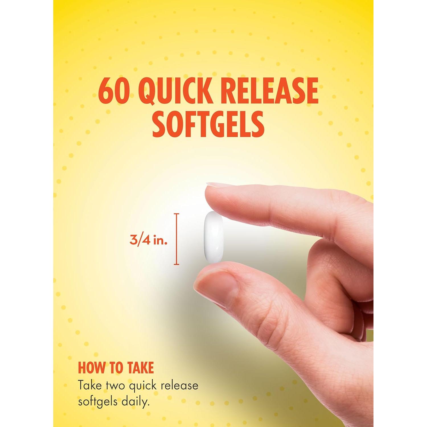 Suplemento de Calcio 1200 mg + Vitamina D3 5000 UI Sundance | 60 Gelatinas Blandas