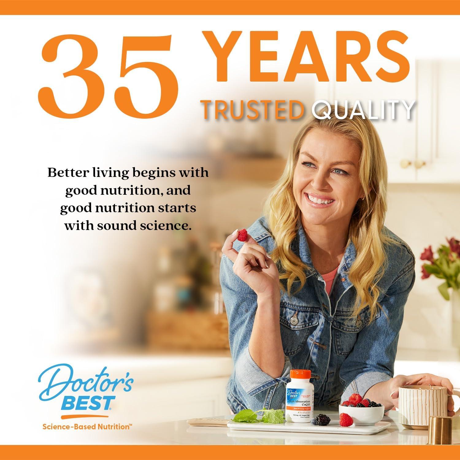 Tableta de Hierro Quelado Doctor's Best 27 mg - Suave Digestión