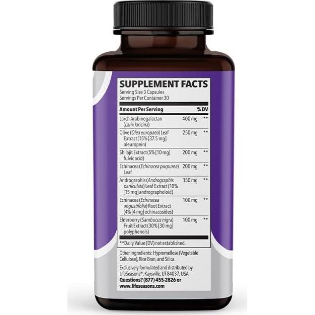 LifeSeasons Immuni-T - Suplemento Inmunológico Natural - 90 Cápsulas