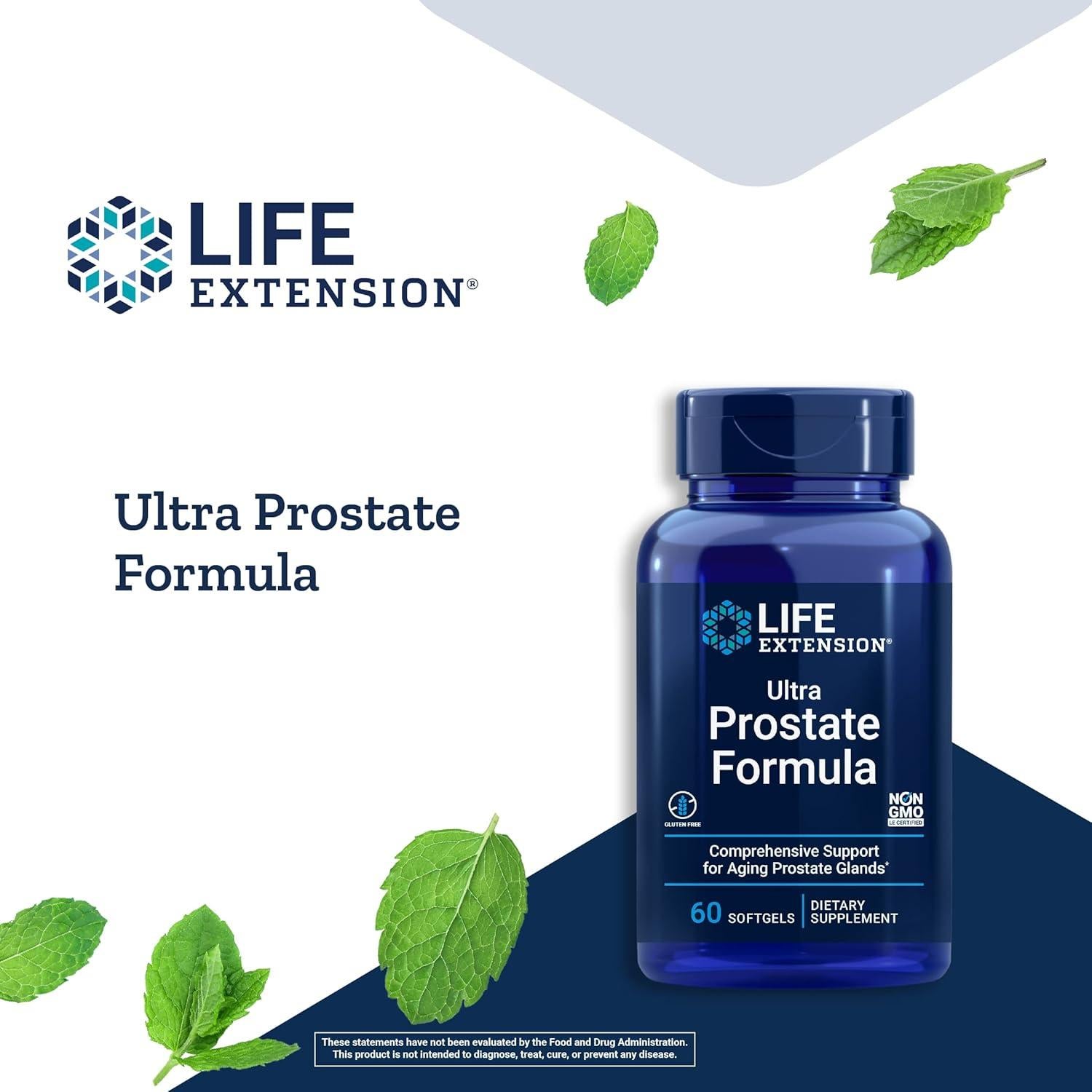 Suplemento Prostático Life Extension - Fórmula Ultra 60 Gelatinas