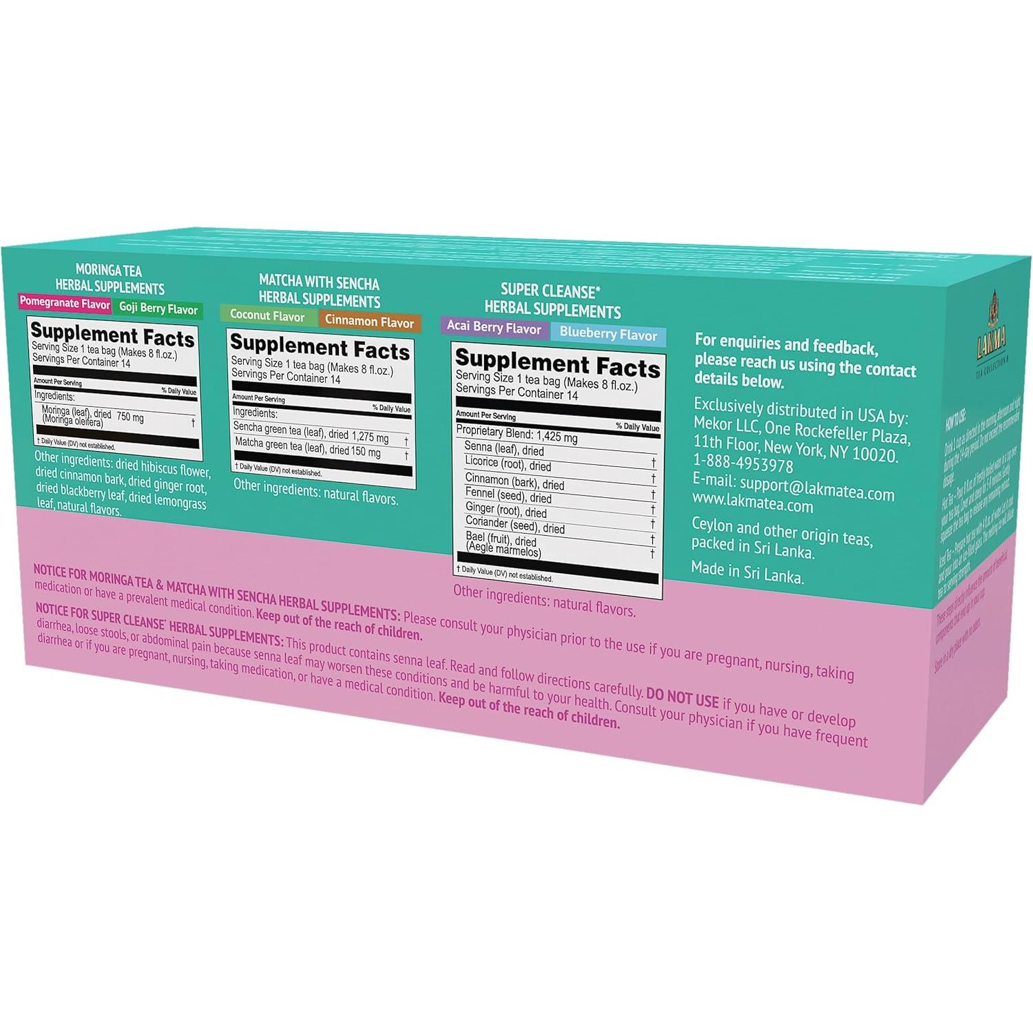 Kit de Limpieza de 14 Días HYLEYS Té Verde - 42 Bolsitas