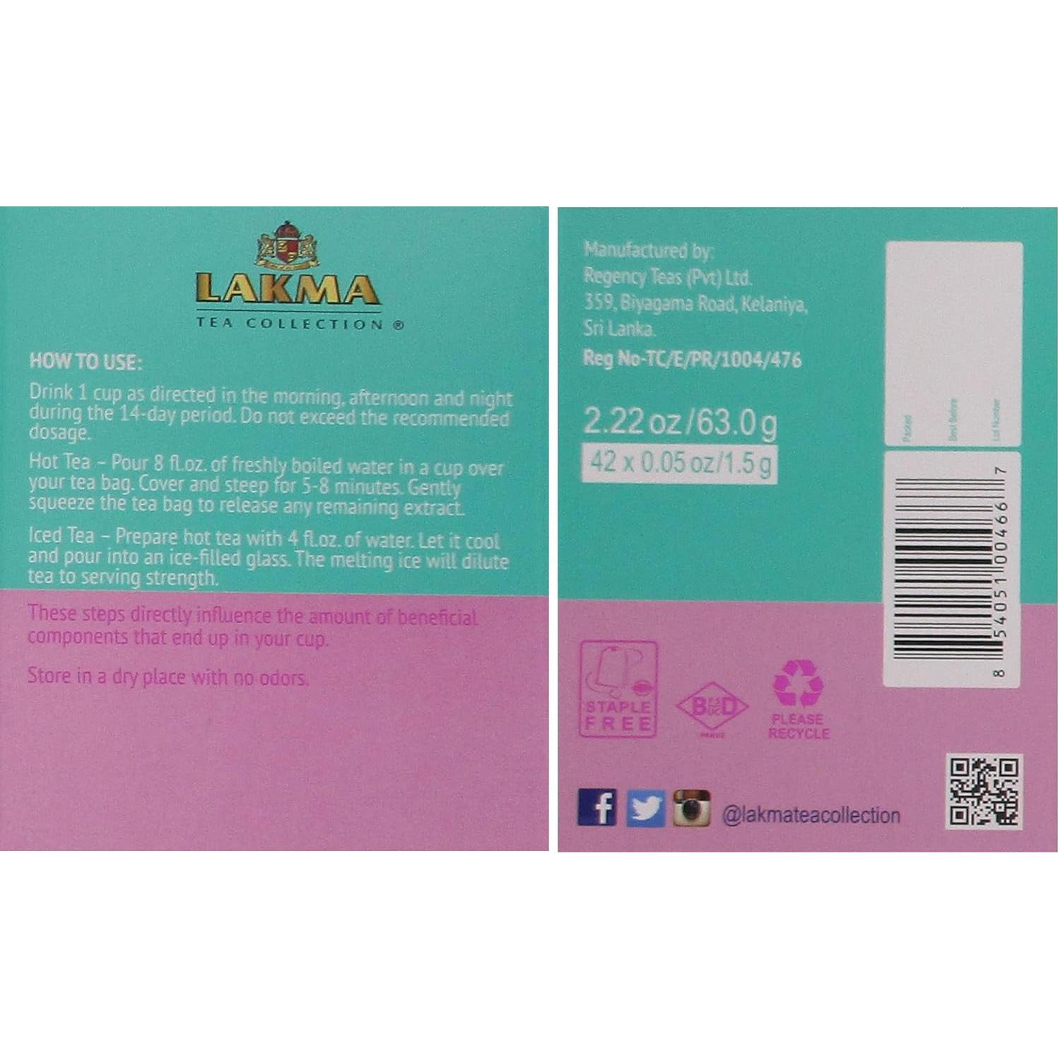 Kit de Limpieza de 14 Días HYLEYS Té Verde - 42 Bolsitas