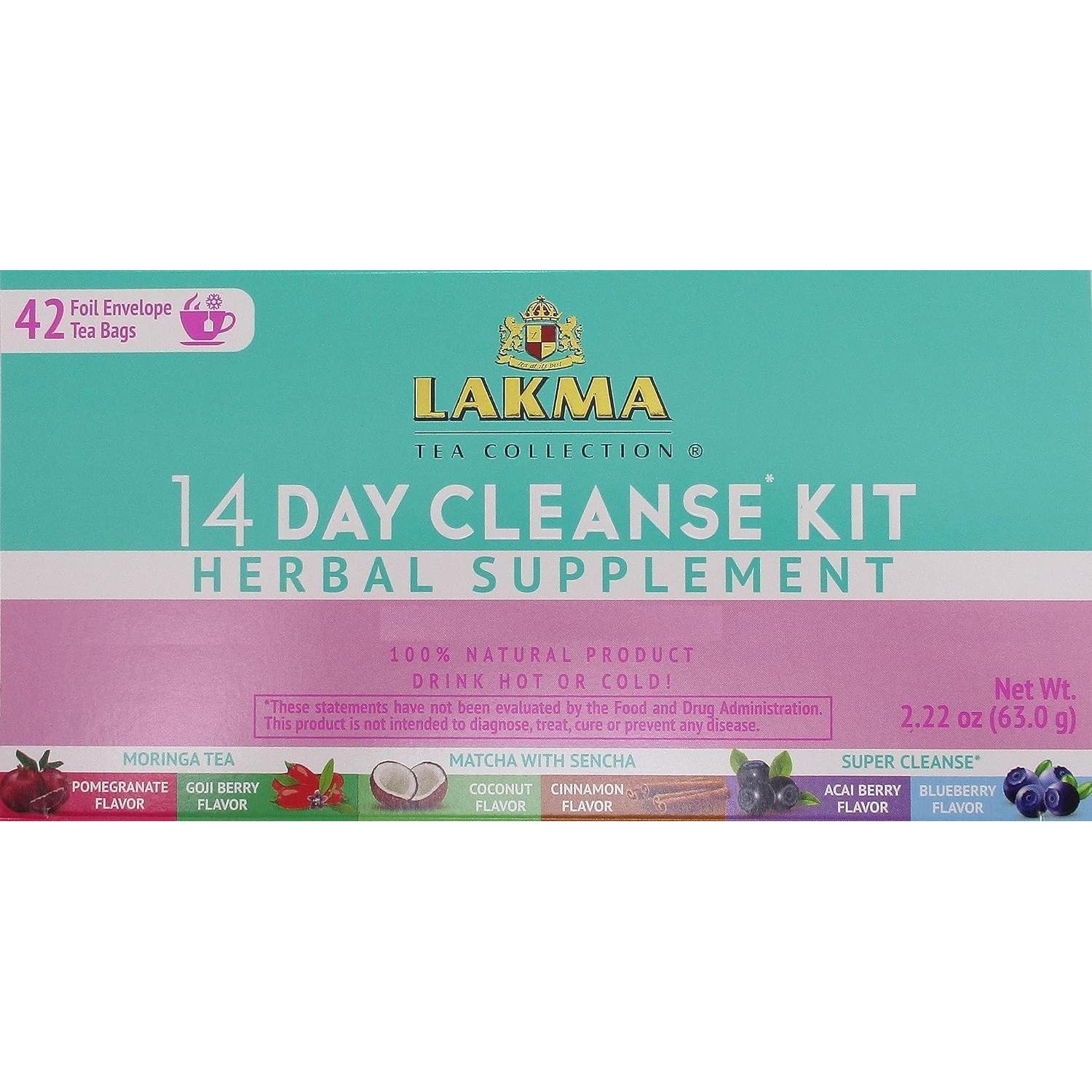 Kit de Limpieza de 14 Días HYLEYS Té Verde - 42 Bolsitas