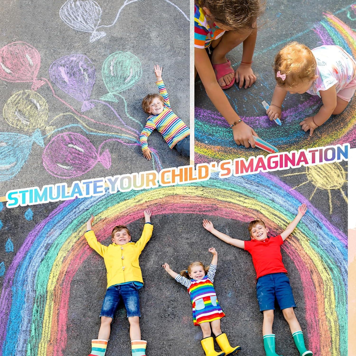 Tiza Sin Polvo Haoyond para Niños 6 Colores con Soporte