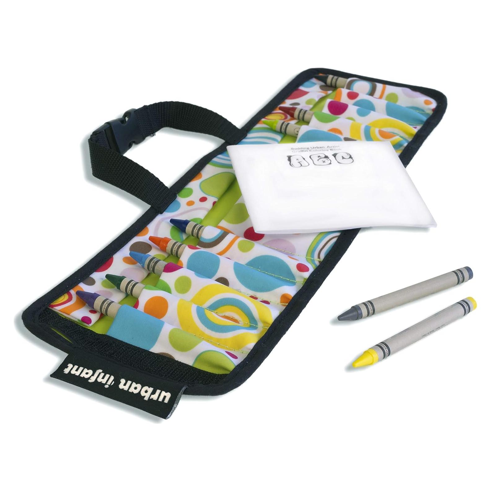 Estuche de Viaje Urban Infant con 10 Crayones No Tóxicos