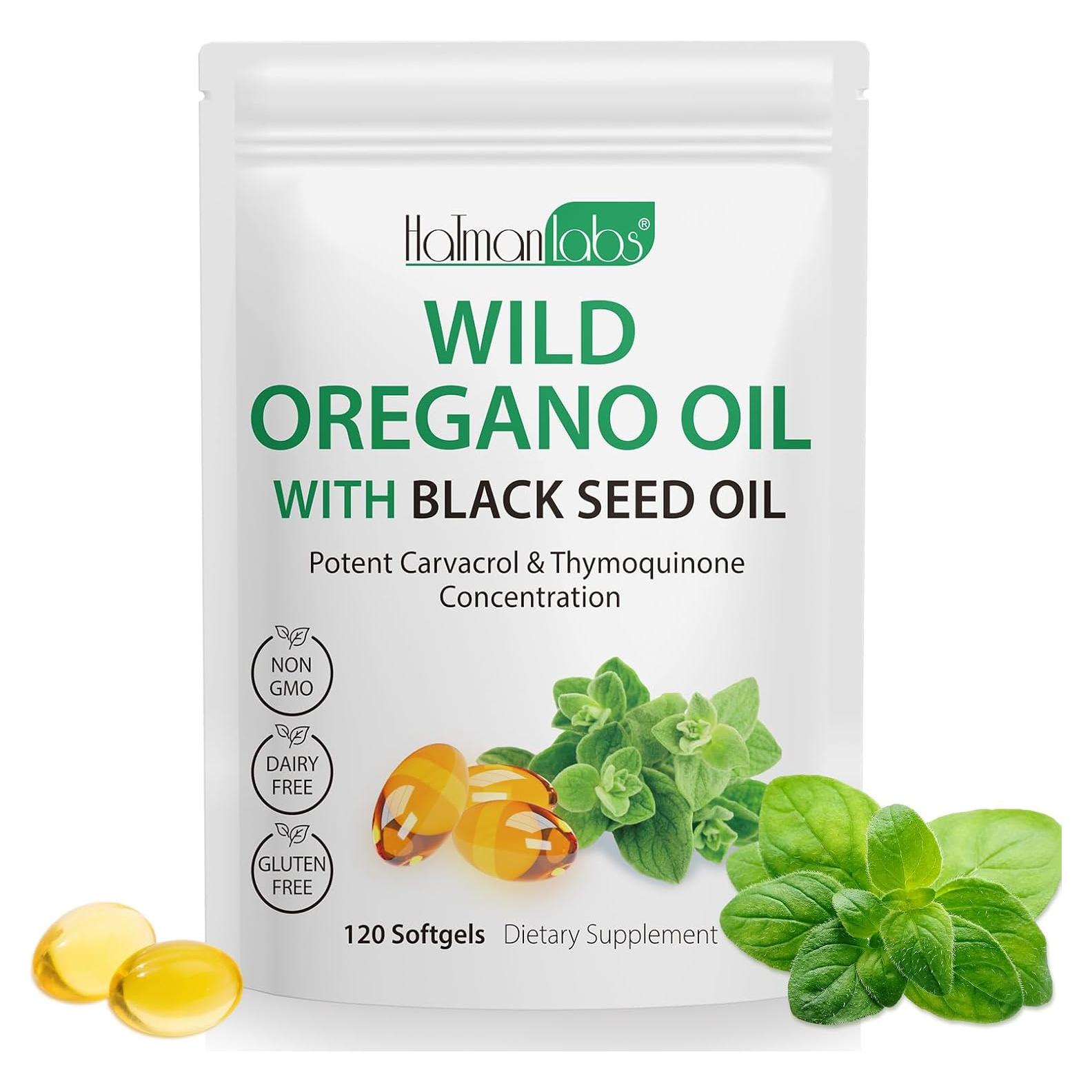 Aceite de Orégano Softgels 6000mg + Semilla Negra 200mg - 120 Cápsulas