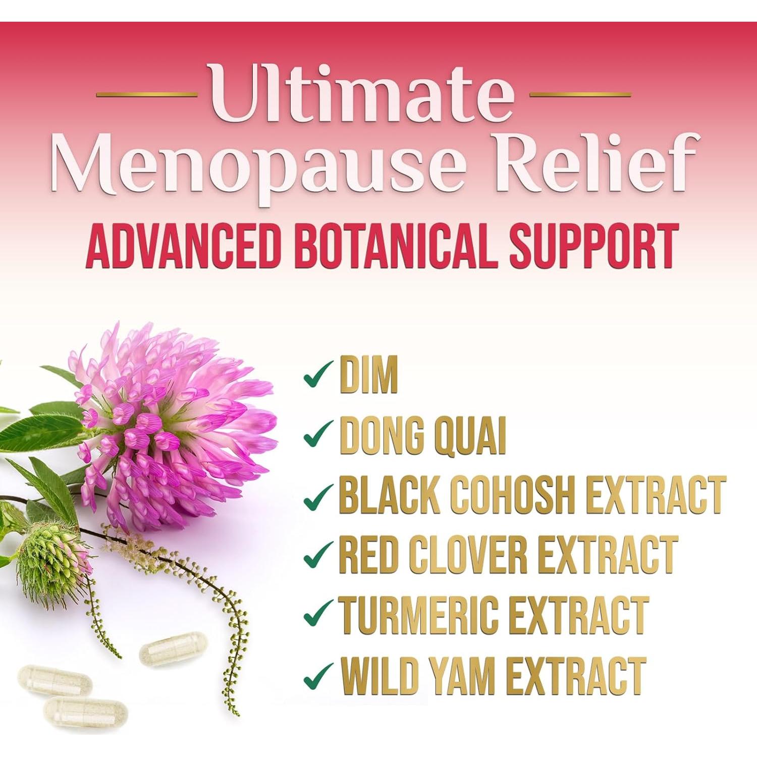 Suplemento Menopausia Nature's Nutrition 60 Cápsulas Cohosh Negro