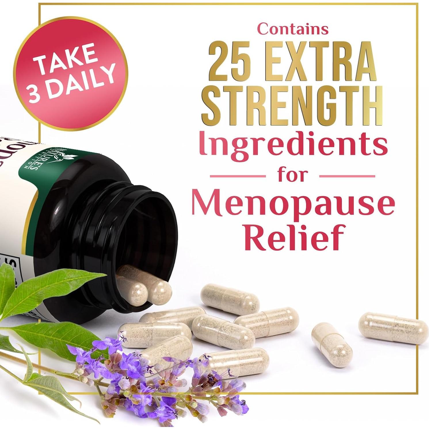 Suplemento Menopausia Nature's Nutrition 60 Cápsulas Cohosh Negro