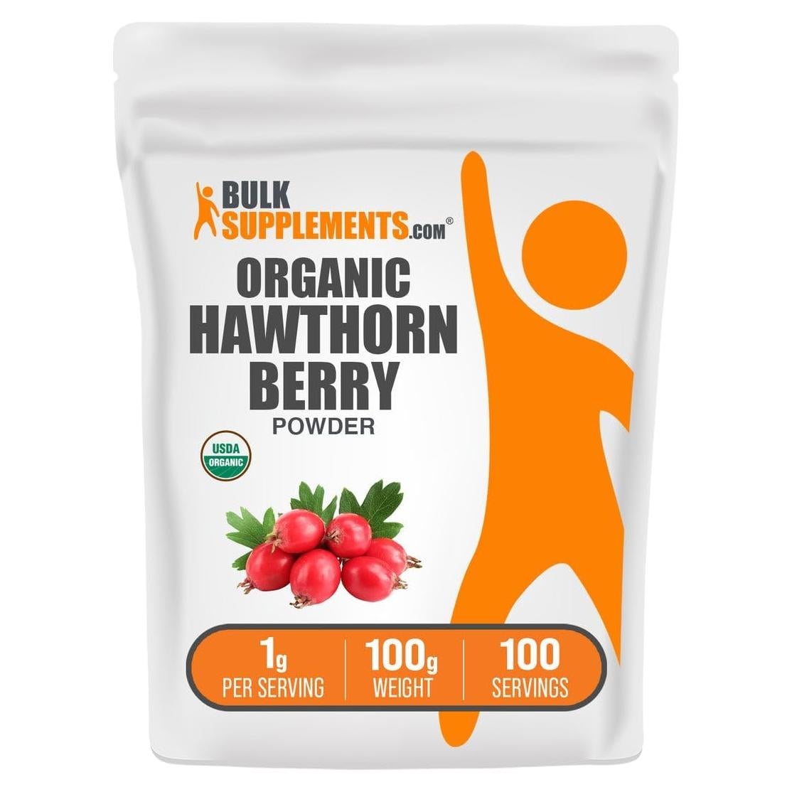 Polvo de Baya de Espino Orgánico BulkSupplements 100g Vegano