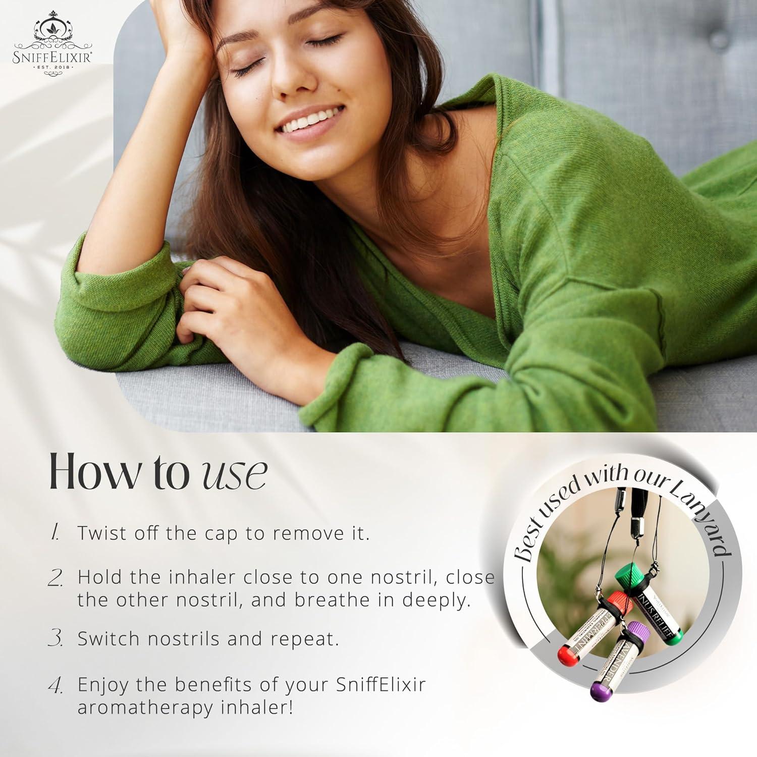 Inhalador Nasal de Eucalipto SniffElixir - Paquete de 2