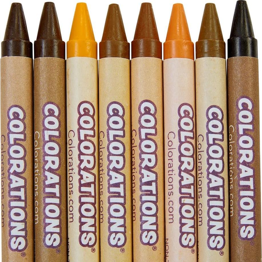 Crayones Colorations 8 Tonos de Piel Multiculturales
