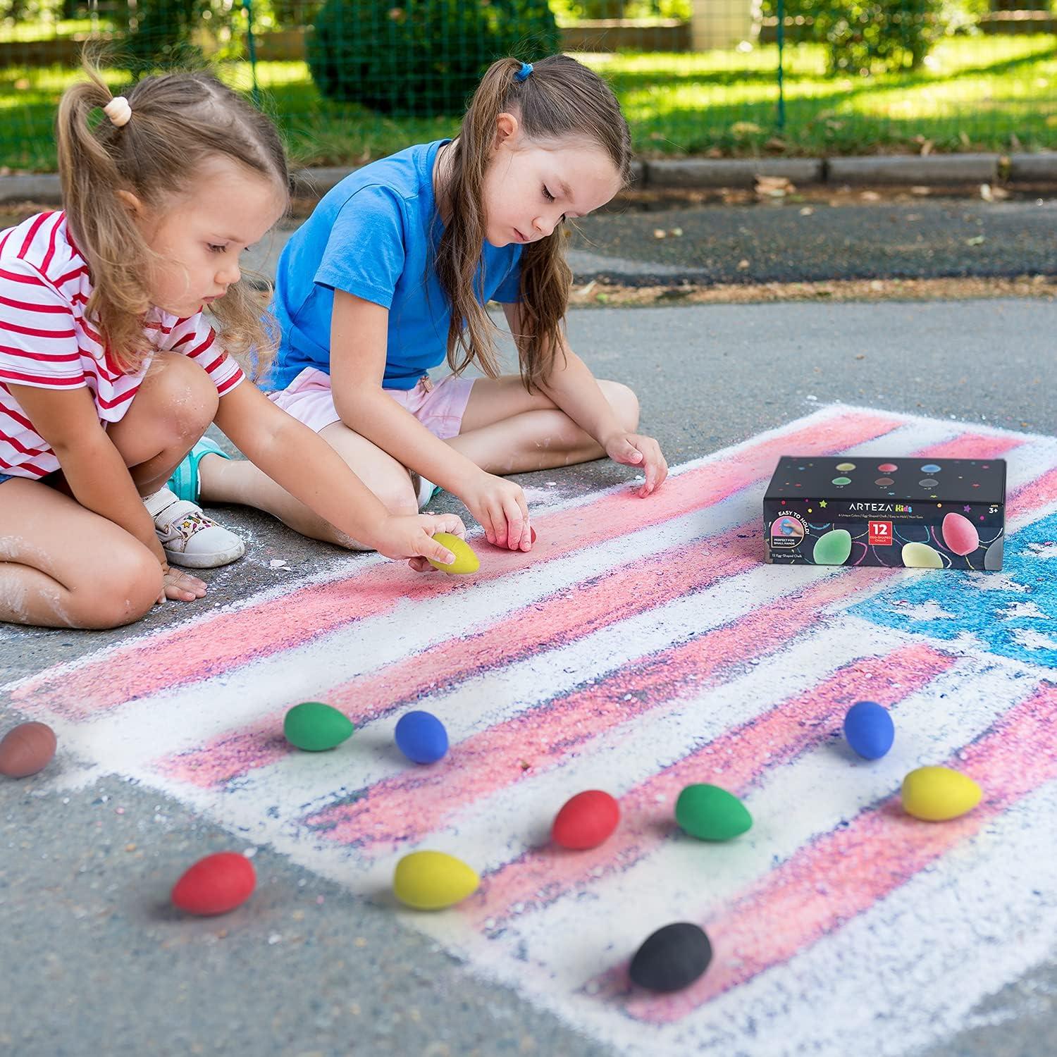 Tiza para Acera Arteza Kids Set 12 Unidades Lavable