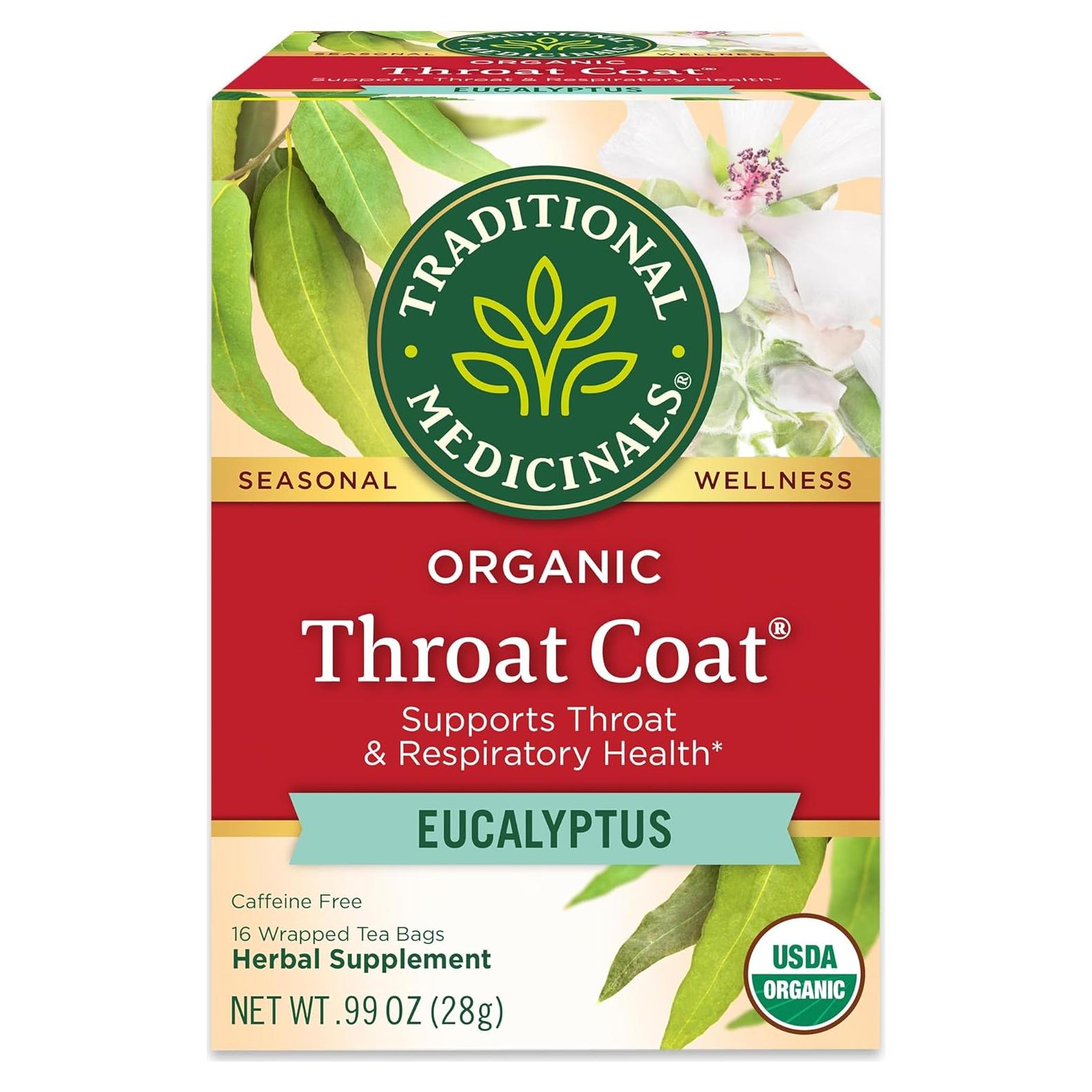 Té Eucalipto Orgánico Tradicional para Garganta 16 Bolsitas