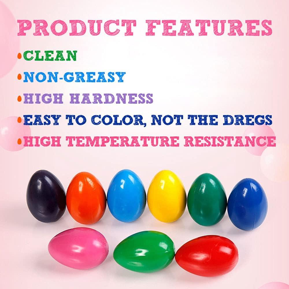 Crayones en forma de huevo MUGIT - 9 colores lavables