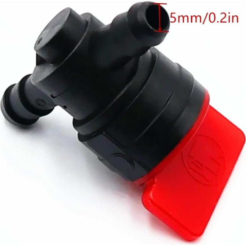 Filtro de Gasolina en Línea WaruiTT 1/4" con Válvula y Abrazaderas