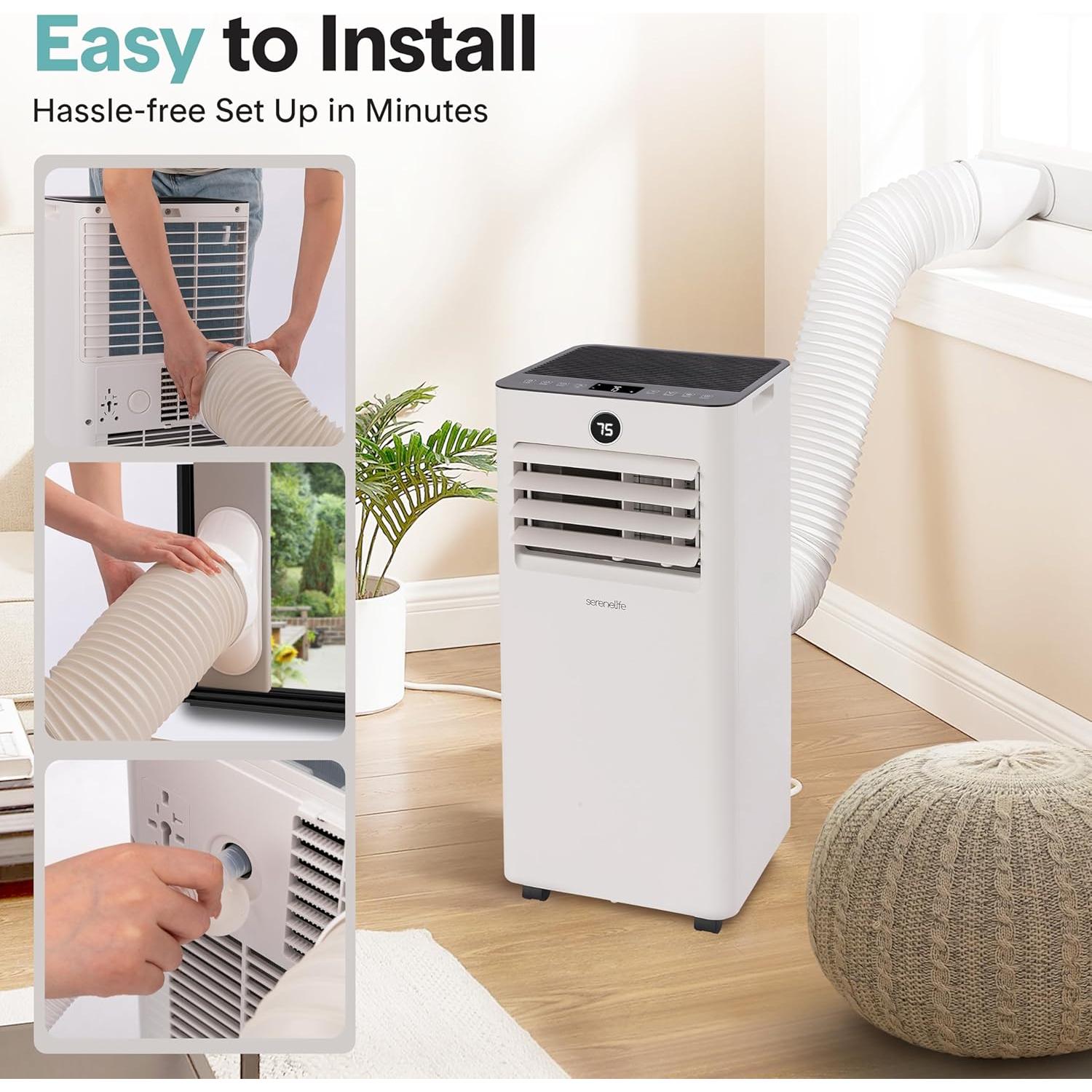 Aire Acondicionado Portátil SereneLife 8000 BTU 32.5 m²