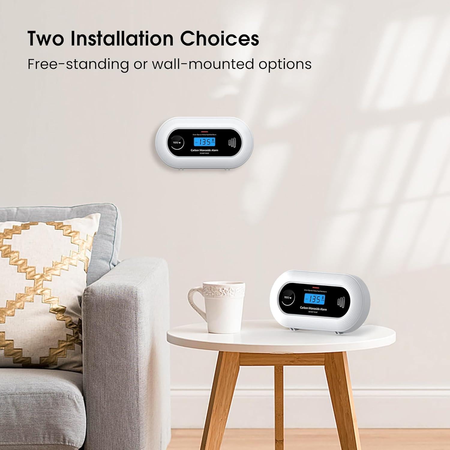 Detector de Monóxido de Carbono KARUOTOP VC21 con Pantalla LCD