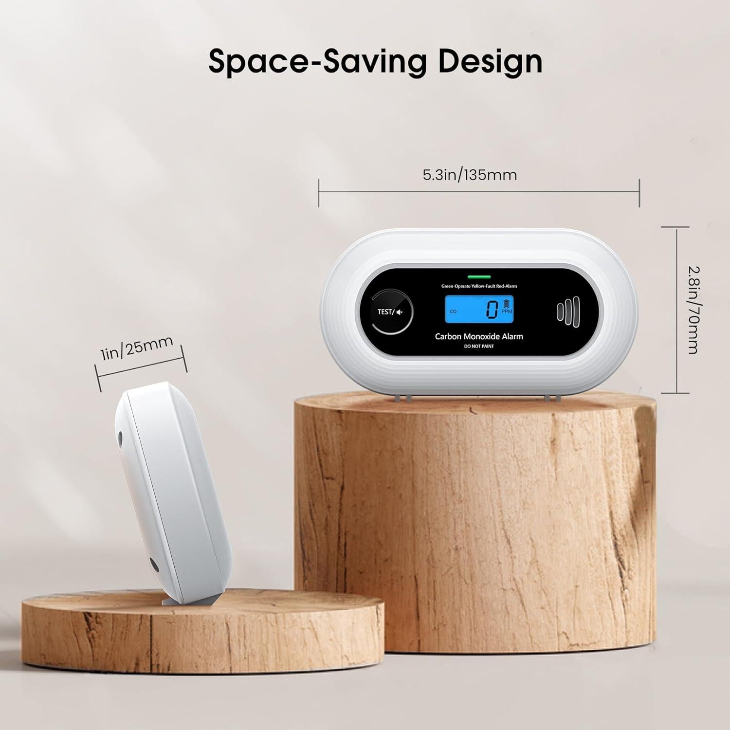 Detector de Monóxido de Carbono KARUOTOP VC21 con Pantalla LCD