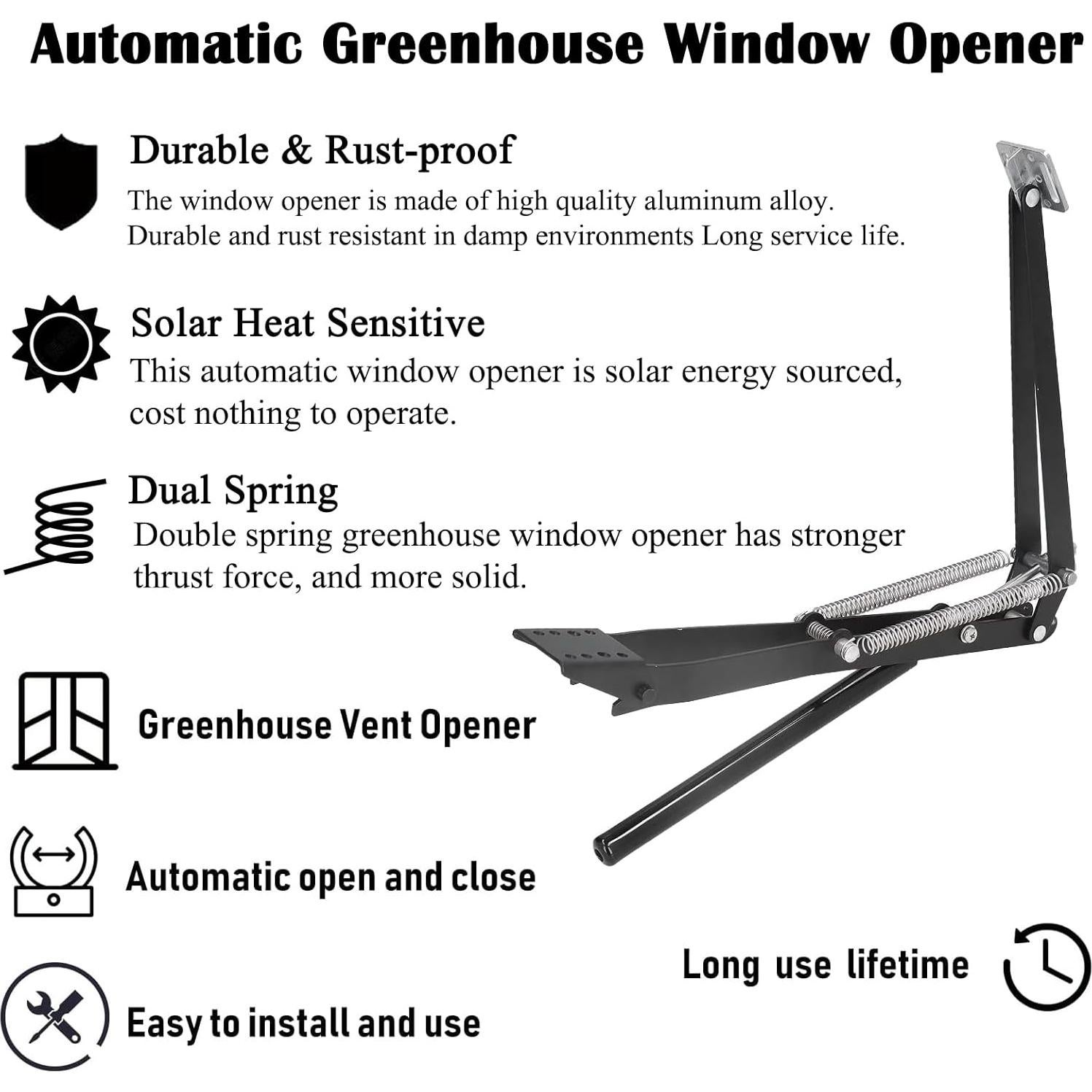 Abridor de Ventanas Automático MILIFT ZX00 Negro 0.44 kg
