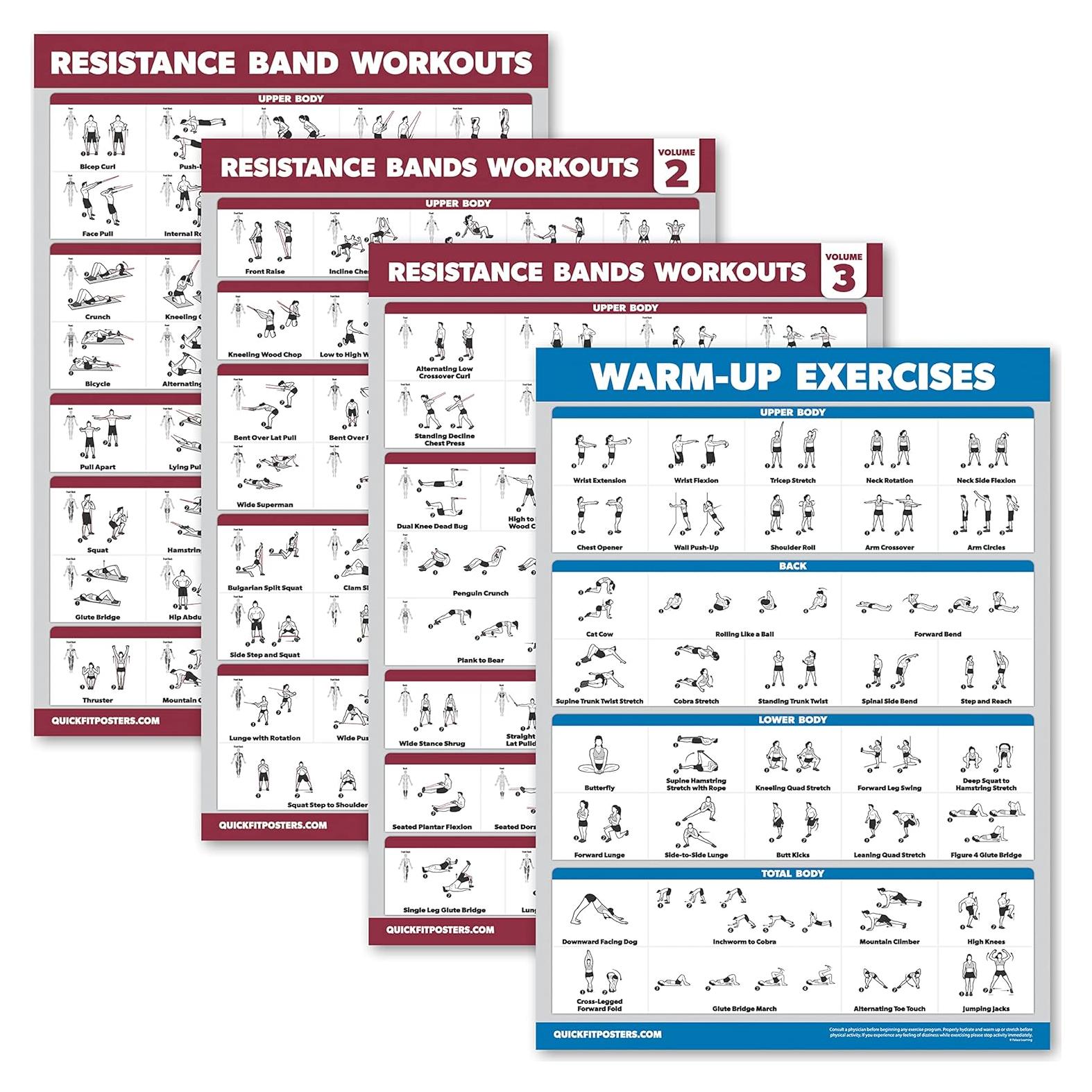 Paquete de Aprendizaje Palace - 4 Carteles de Ejercicio Laminados