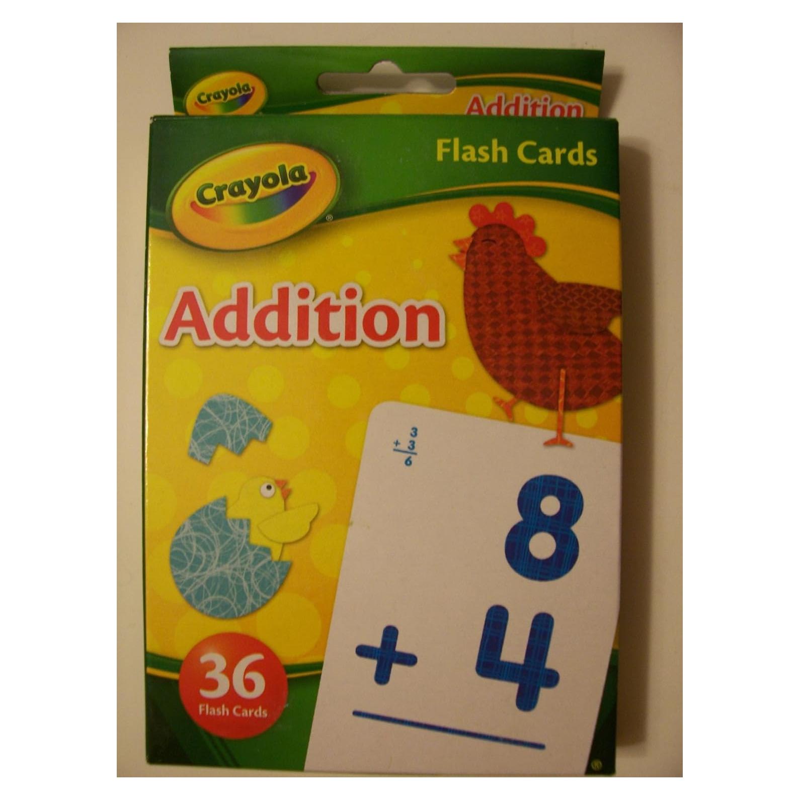 Tarjetas Educativas Crayola Suma - 36 Tarjetas a Color