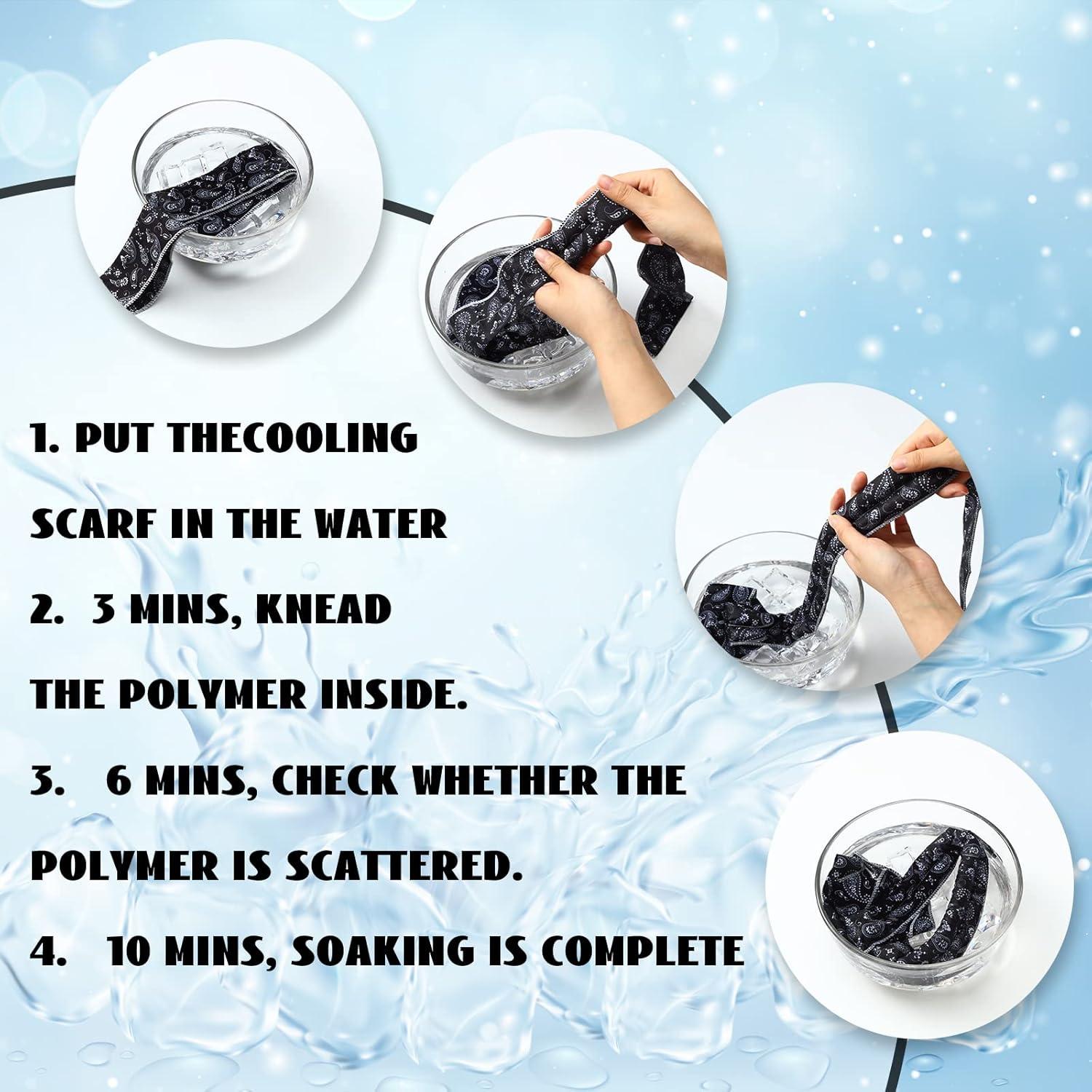 Bufandas Refrigerantes de Cuello Coume 6 Piezas Verano