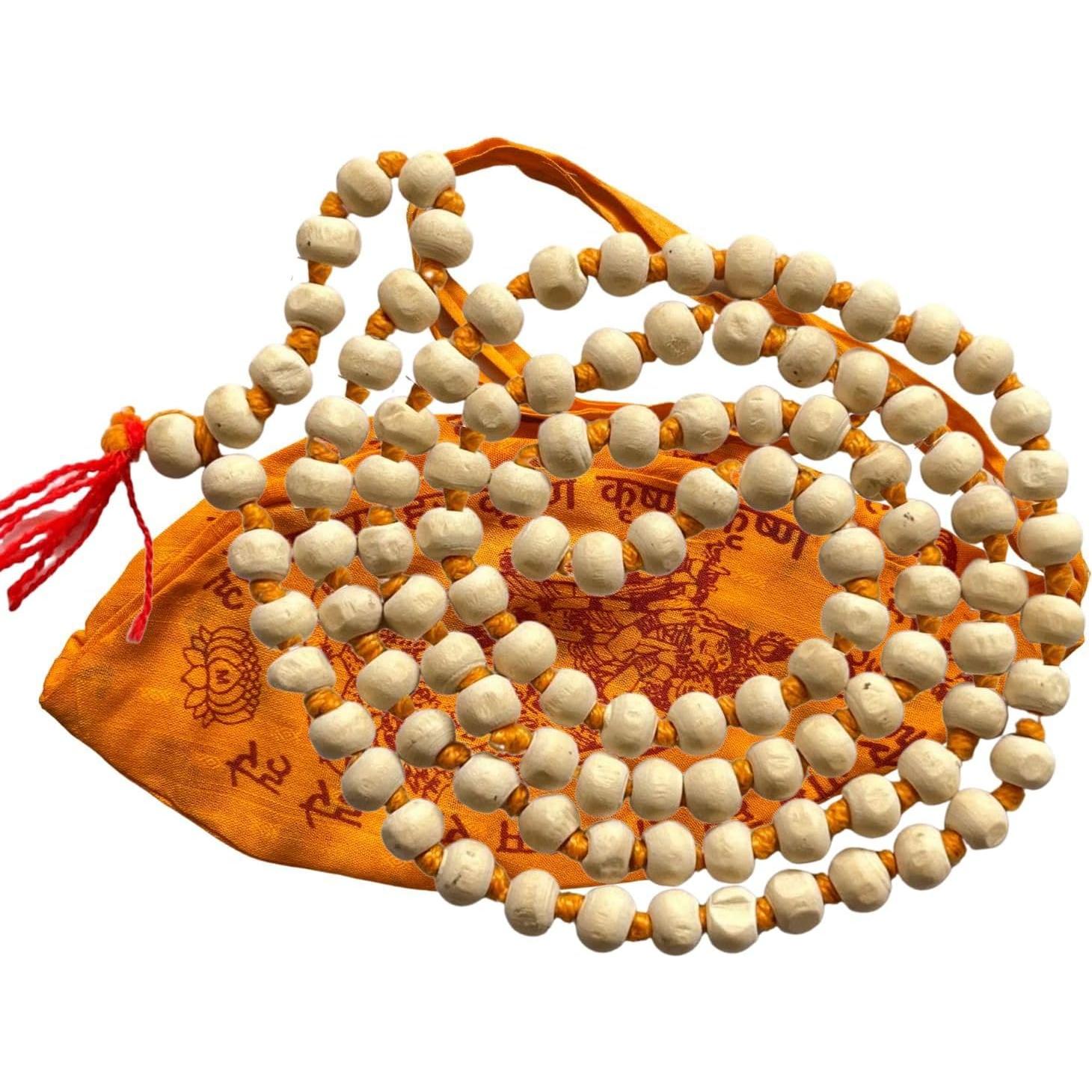 Mala de Japa NAISHA de Tulsi Hecha a Mano 108 Cuentas