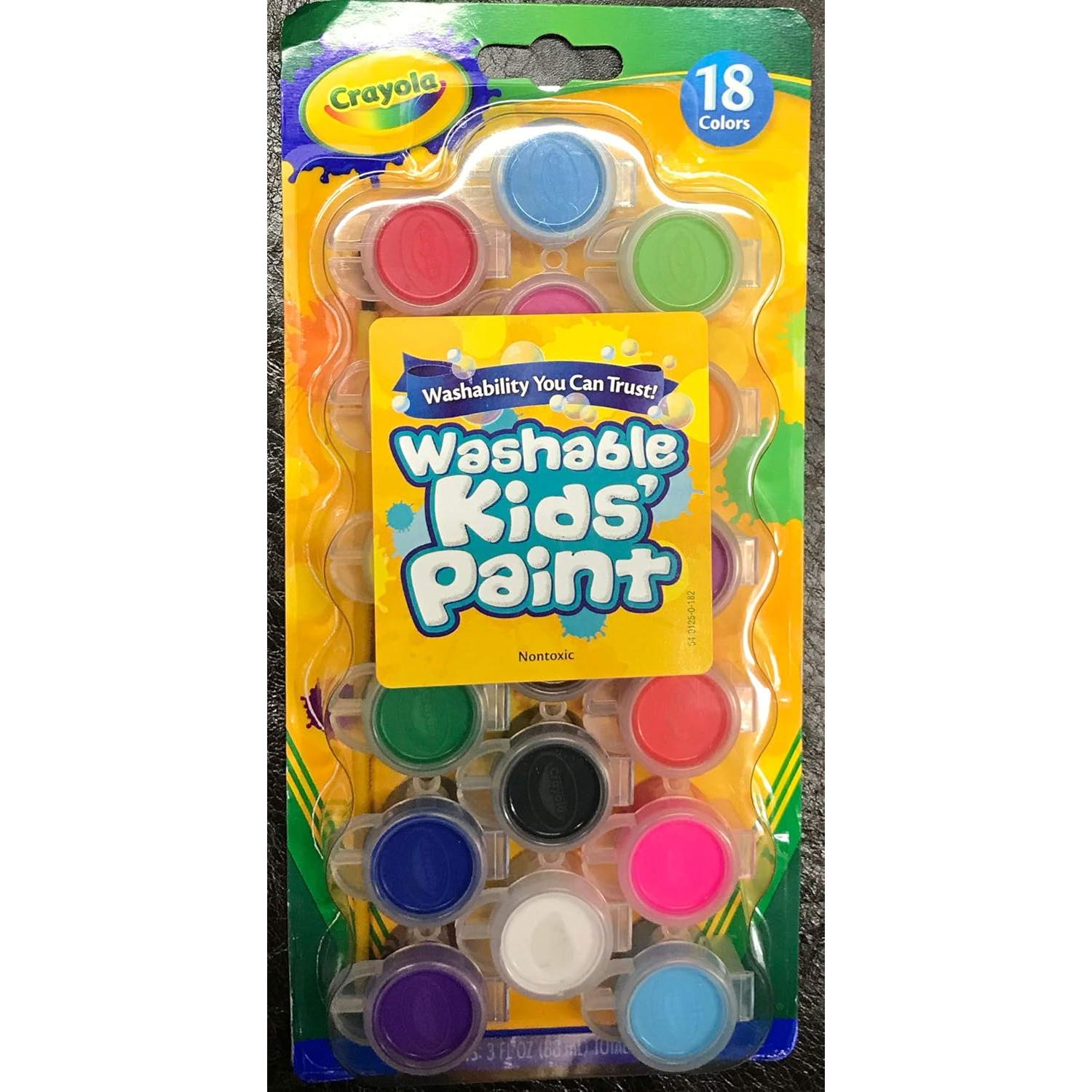 Kit de Pintura para Niños Memory Cross 4 Pinceles 18 Acuarelas