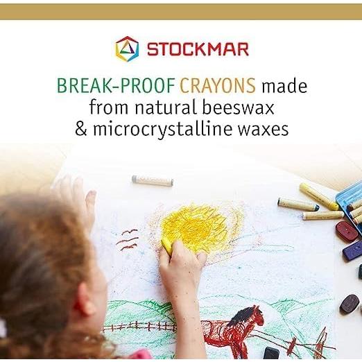 Crayones de Cera STOCKMAR - 12 Colores en Caja de Cartón