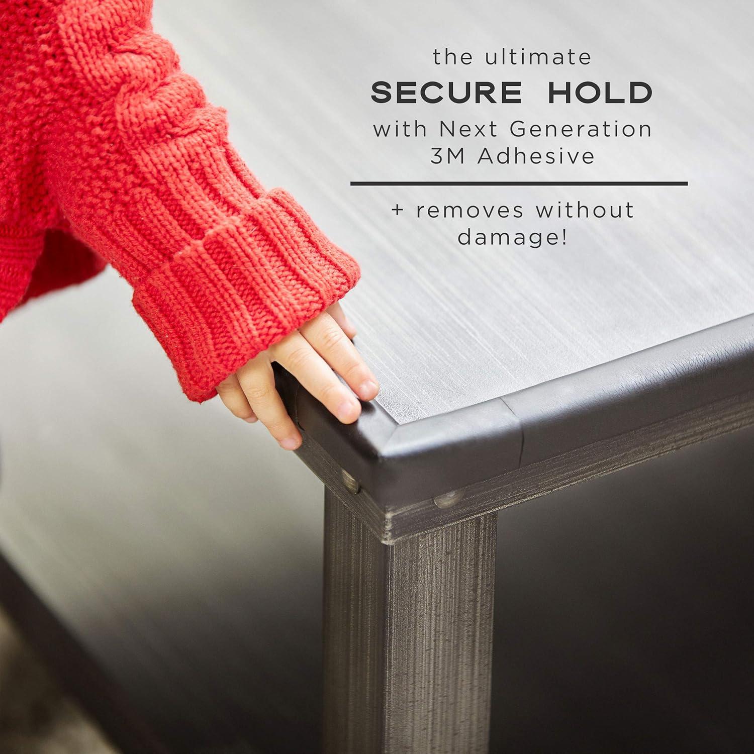 Bebe Earth - Protectores de Esquinas y Bordes para Bebés - 16 Unidades - Seguridad Muebles - Color Negro