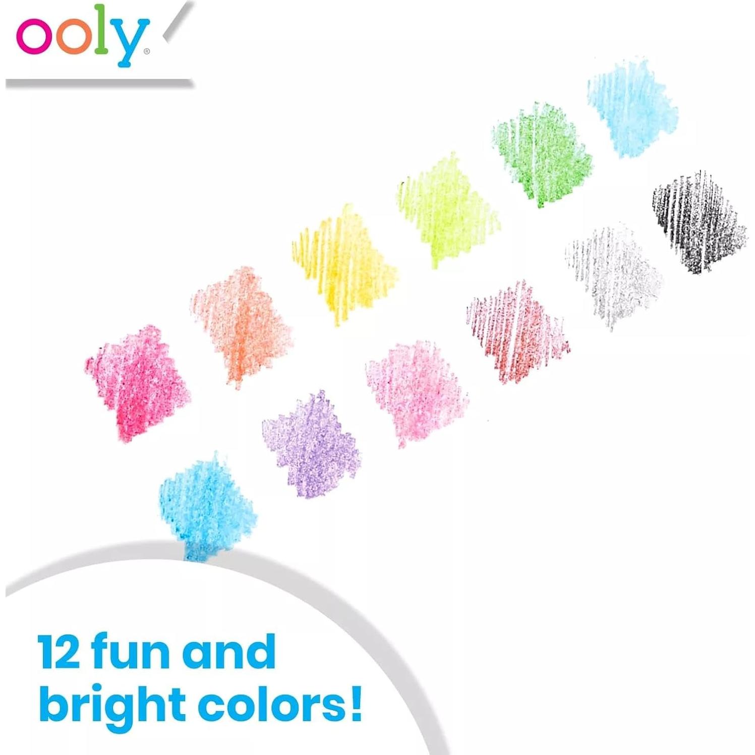 Lápices de Colores Borrables Ooly 12 Colores para Niños