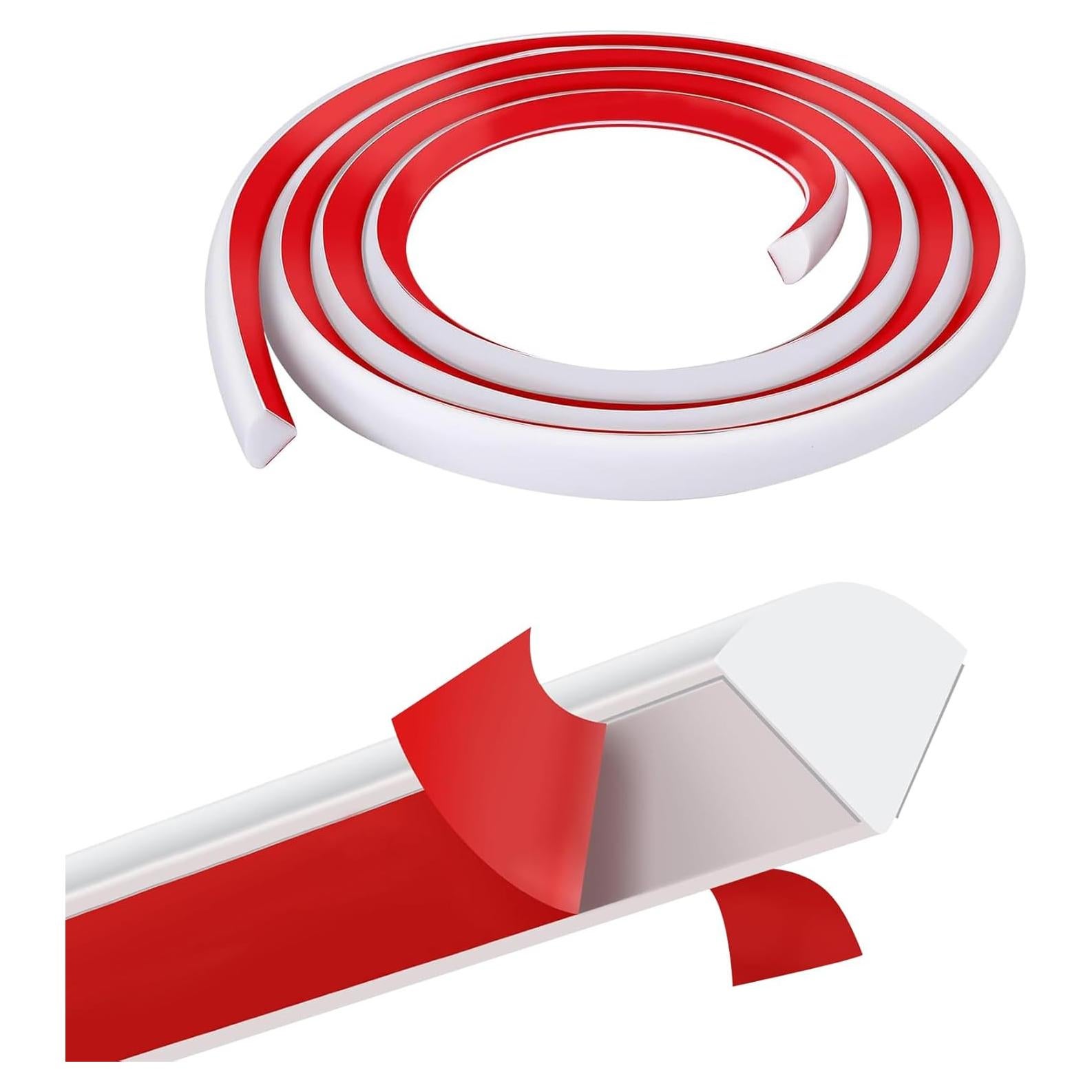 Moldura Cuarterón Autoadhesiva Gaahing 1.27 cm x 99.06 cm Caucho