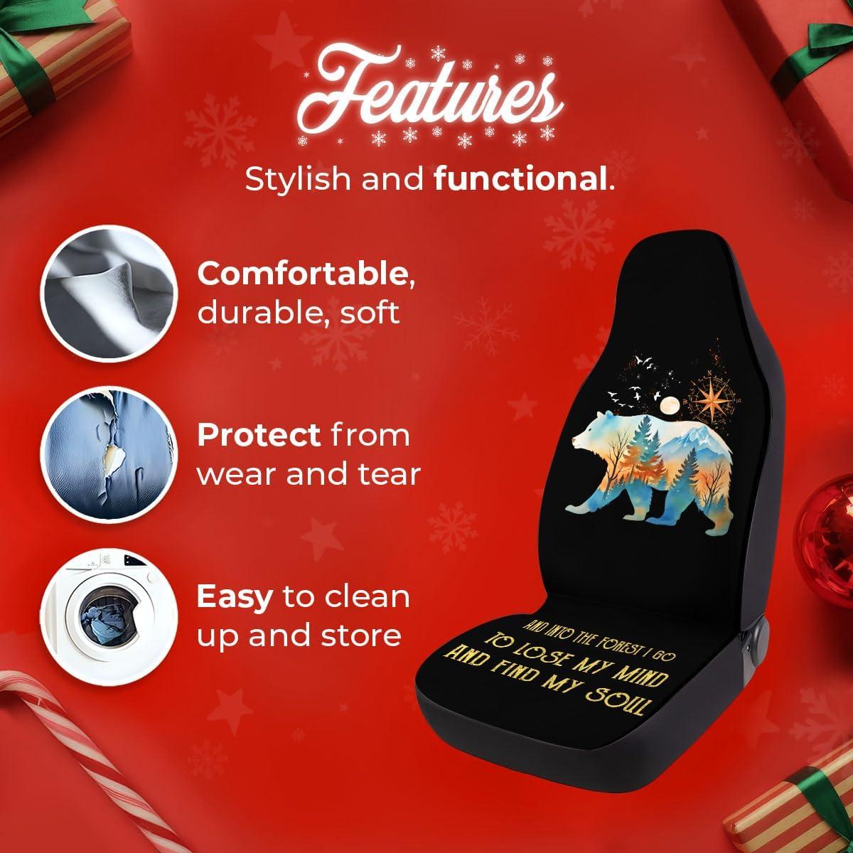 Cubiertas de Asiento de Coche GENANY Oso Navidad Universal