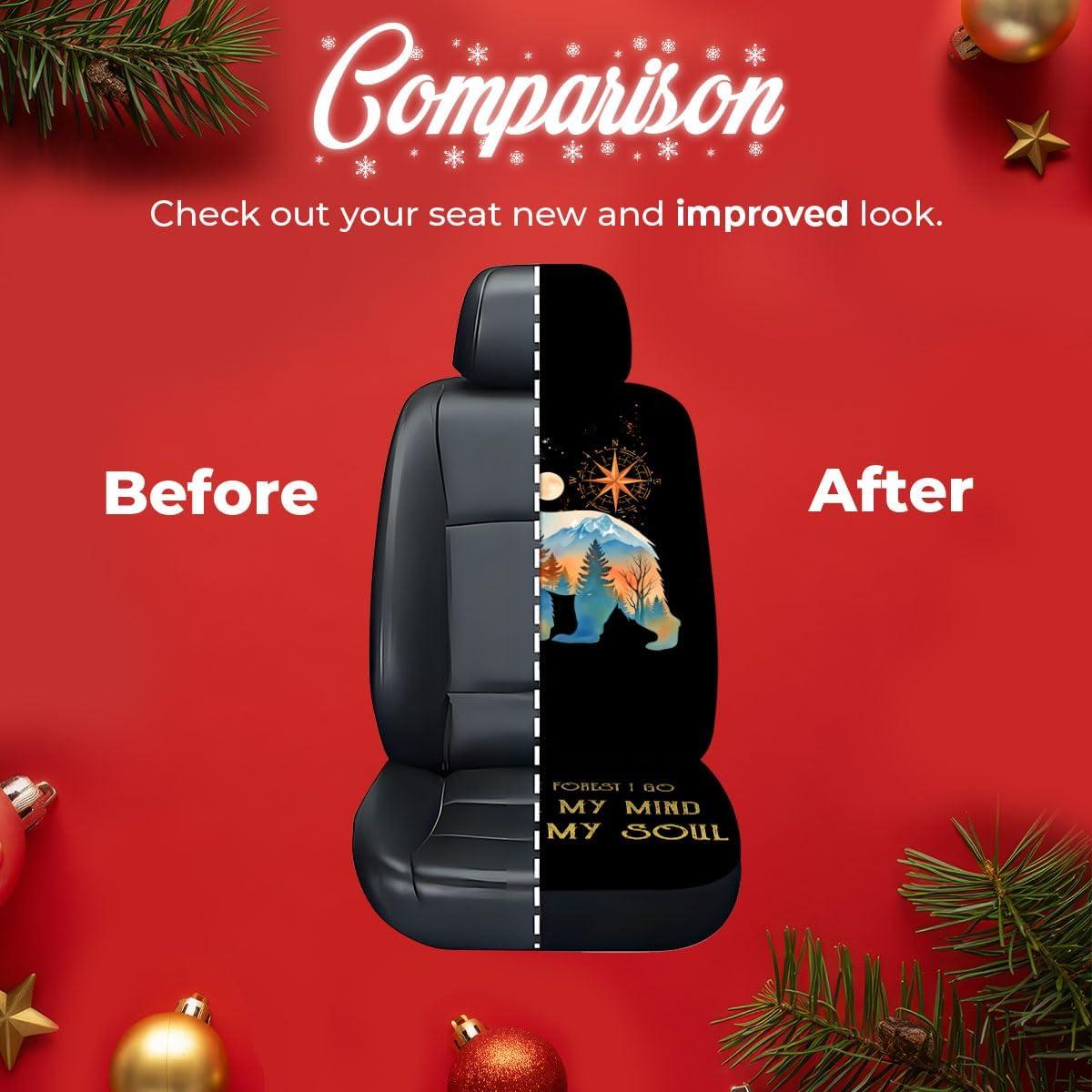 Cubiertas de Asiento de Coche GENANY Oso Navidad Universal
