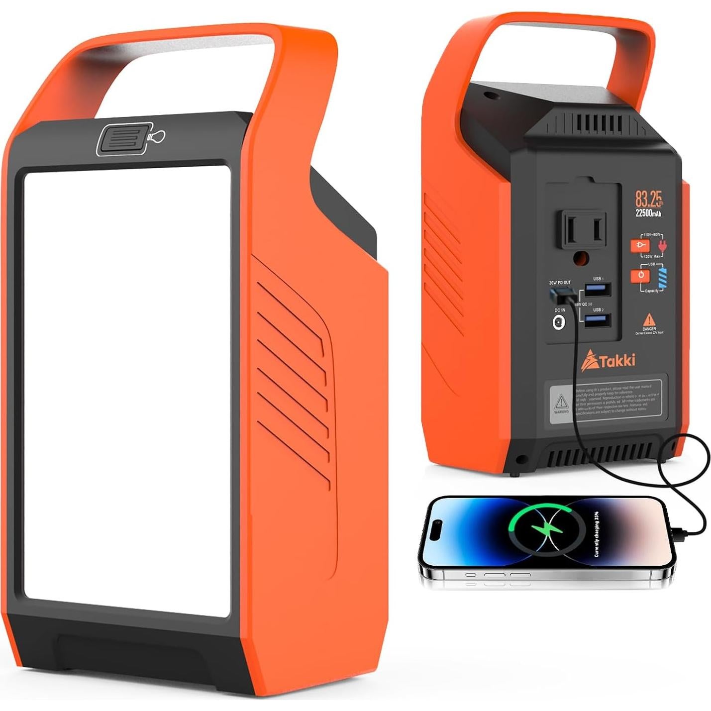 Generador Solar Portátil Takki S89 83Wh con Panel 21W