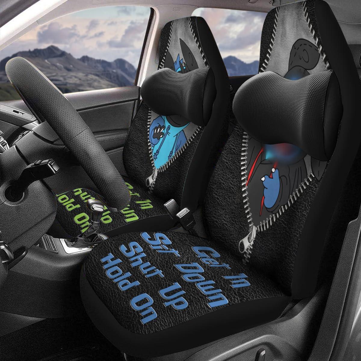 Cubiertas de Asiento Delantero GENANY para Auto SUV Caricatura