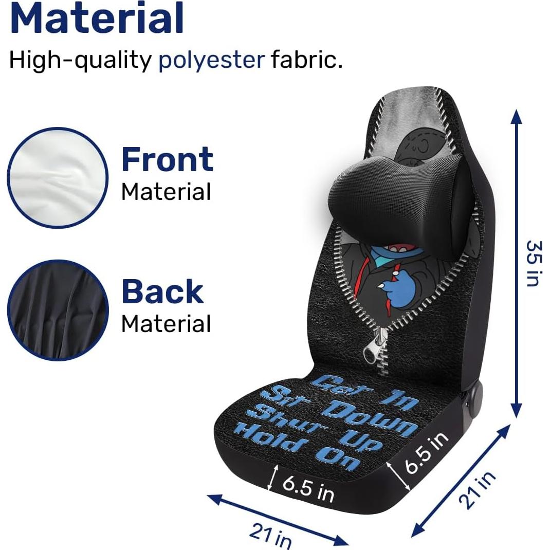 Cubiertas de Asiento Delantero GENANY para Auto SUV Caricatura
