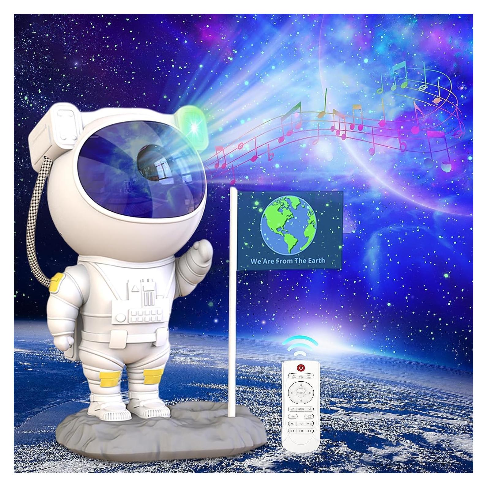 Proyector Astronauta Galaxy LUXONIC con Bluetooth y Control Remoto