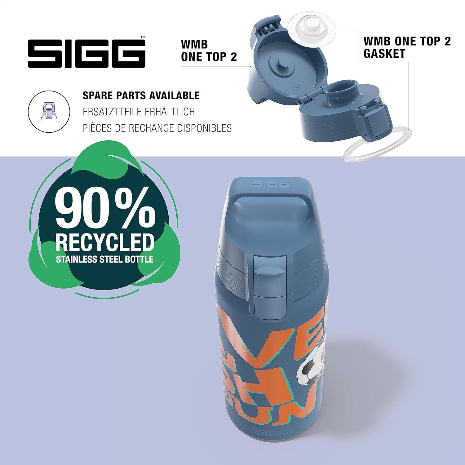 Botella Aislada SIGG Shield One 500ml Acero Inoxidable Niños