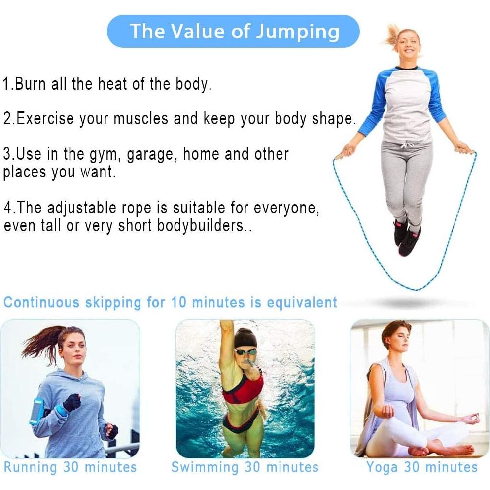 Cuerda de Saltar Ajustable ACEONE 2.1m para Niños