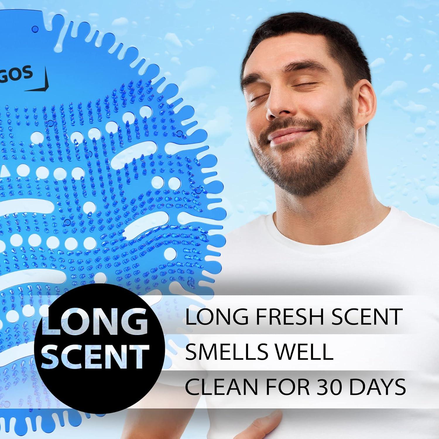 Desodorante de Pantalla de Urinal Spargos Azul - 12 Pastillas