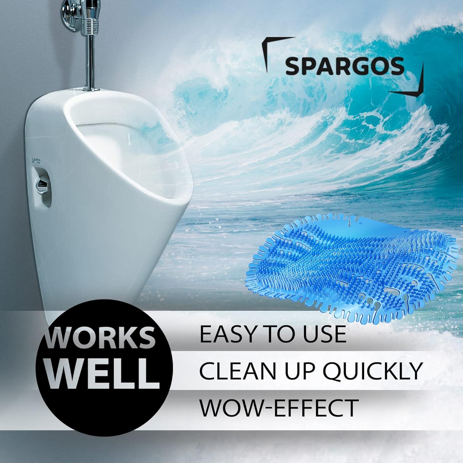 Desodorante de Pantalla de Urinal Spargos Azul - 12 Pastillas