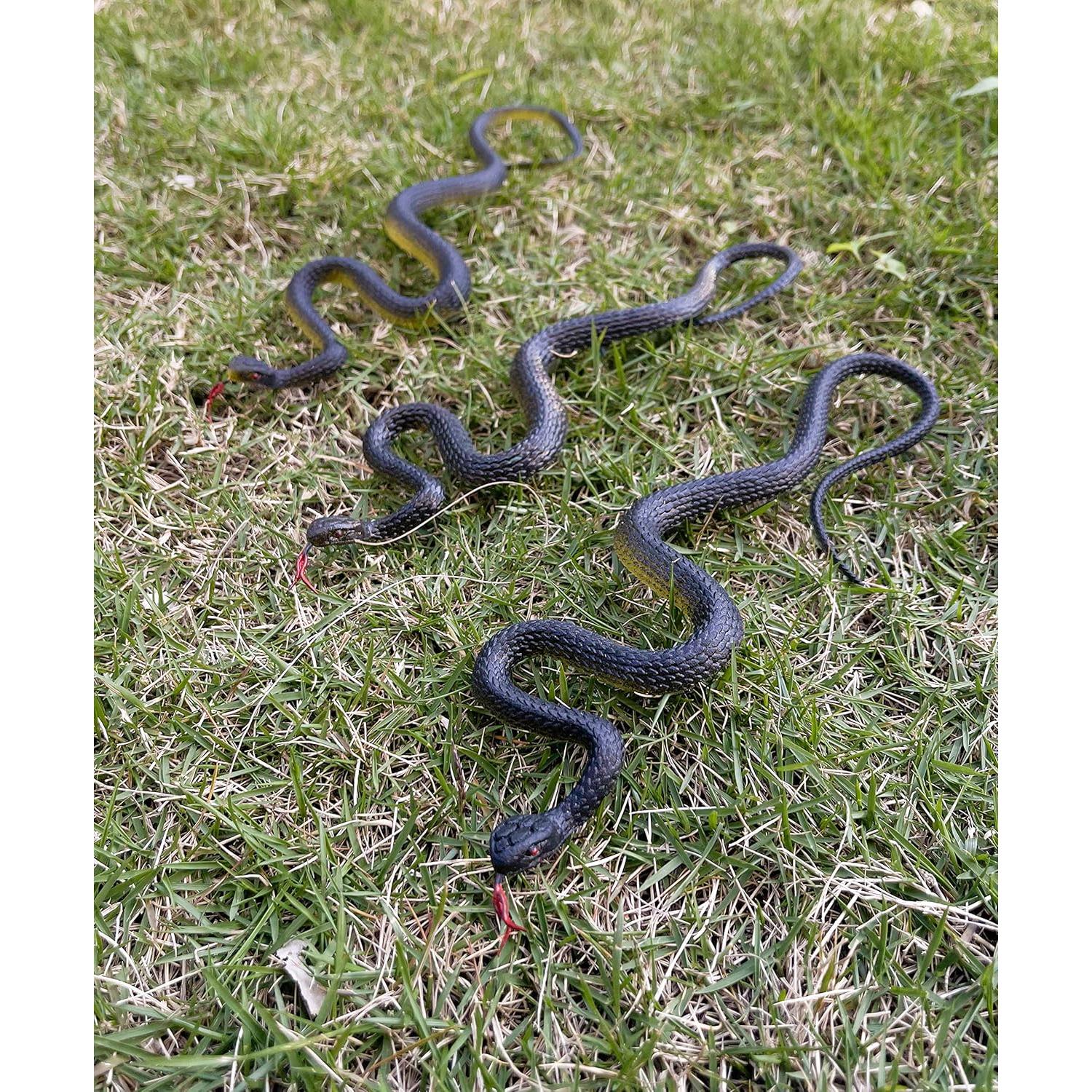 Juguete de Serpiente Falsa Realista HOHAJIU 10 PCS 24 cm