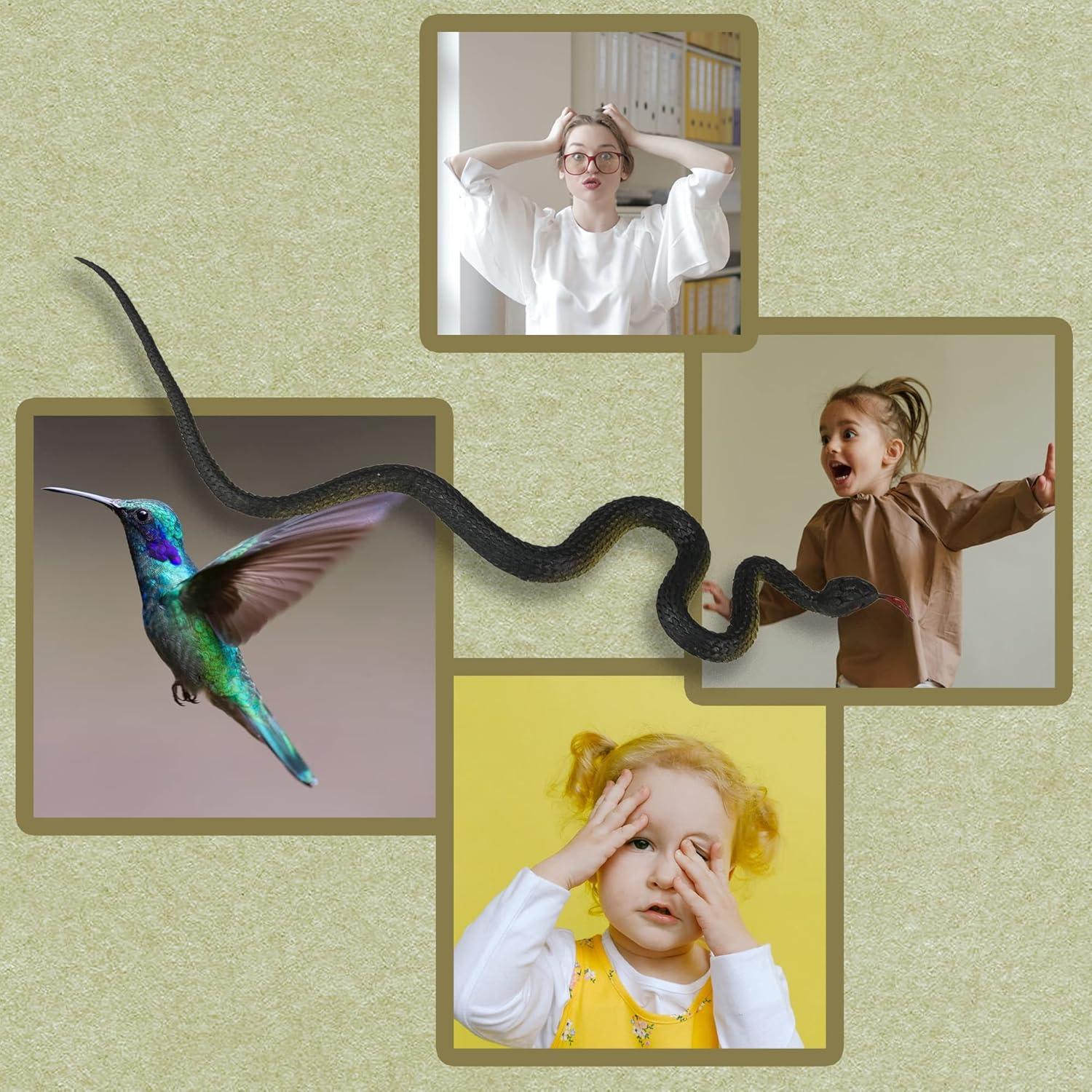 Juguete de Serpiente Falsa Realista HOHAJIU 10 PCS 24 cm