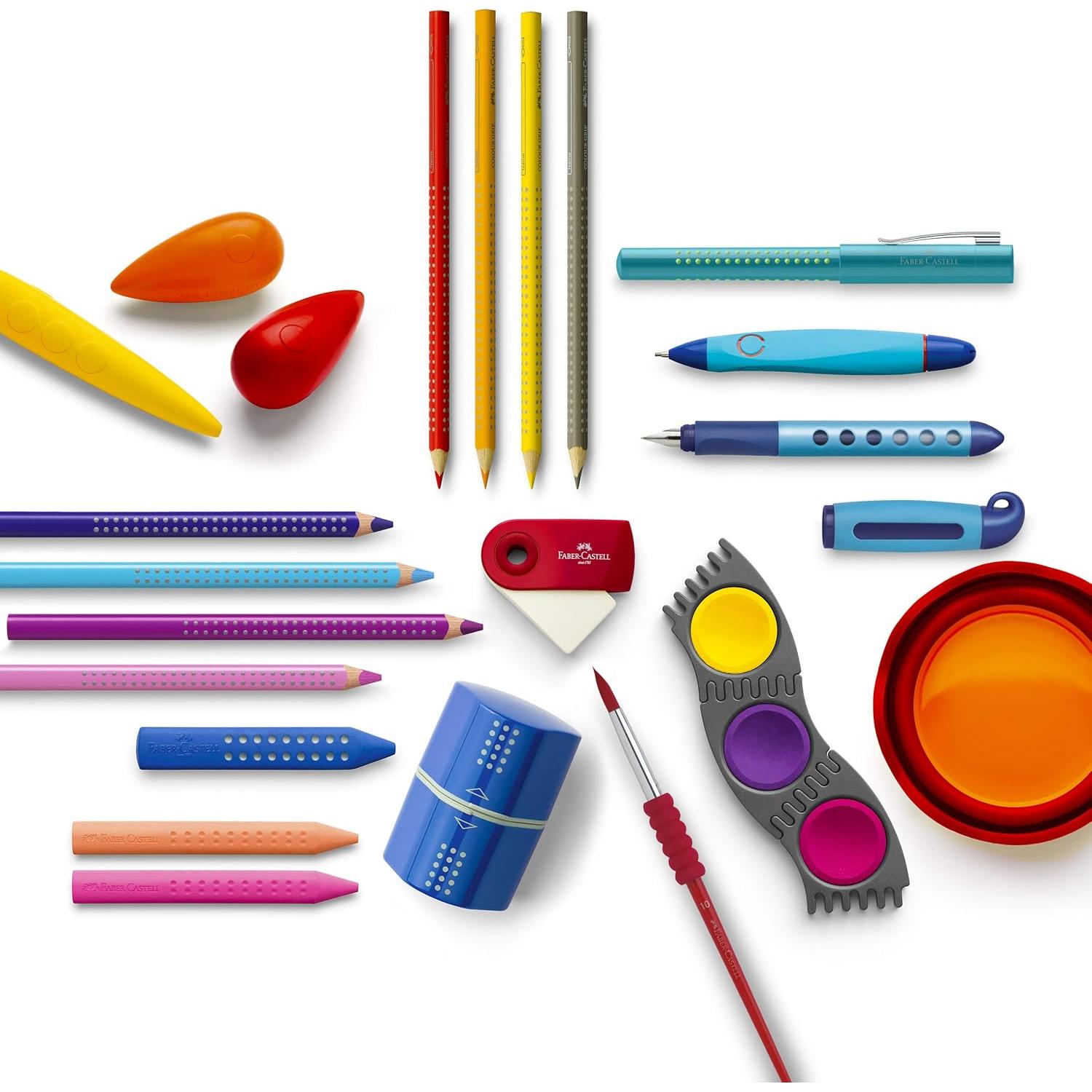 Crayones Jumbo Faber-Castell 12 Unidades Ergonomicos