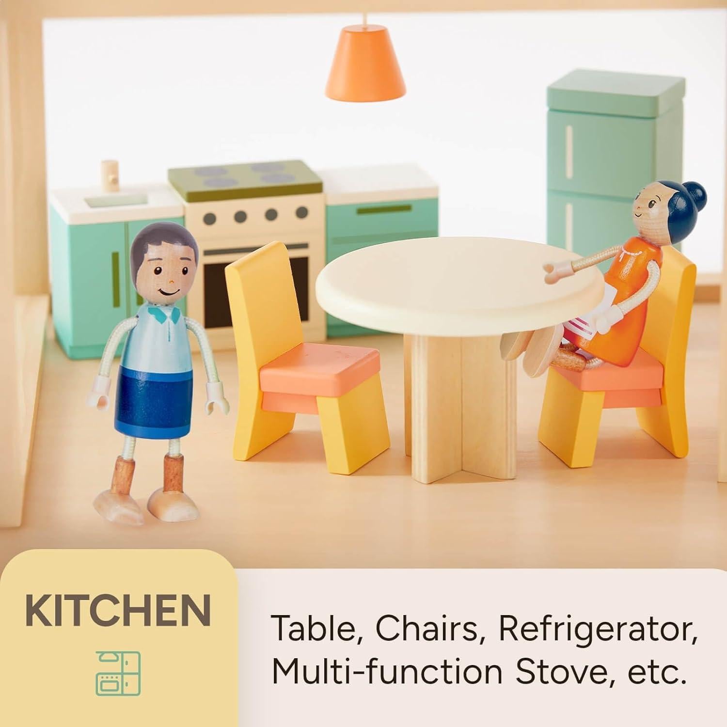 Conjunto de Muebles de Casa de Muñecas Giantbean 26 Pcs