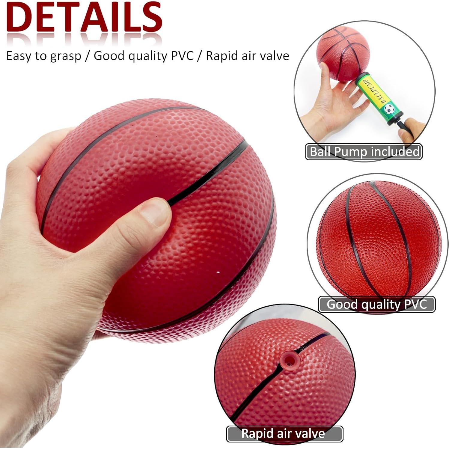 Set de 40 Balones de Baloncesto Mini 15.24 cm Oleitodh