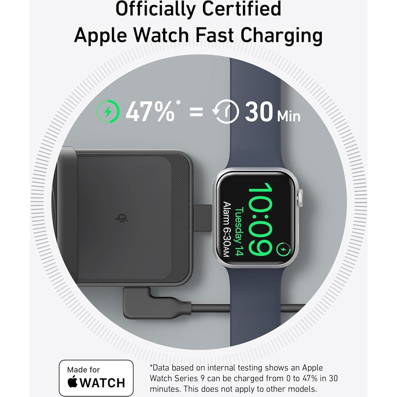 Estación de Carga Anker MagGo 3-en-1 para iPhone 16