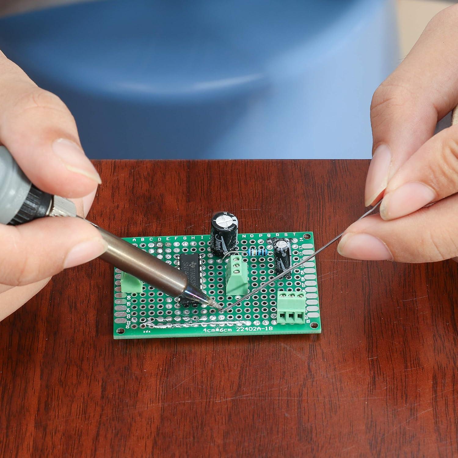 Kit de Tableros de Circuito PCB Doble Cara 40 Piezas 5 Tamaños